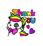 ❤︎rainbow unicorn❤︎（個別スタンプ：5）