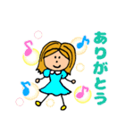 アクティブ きぬちゃん（個別スタンプ：3）