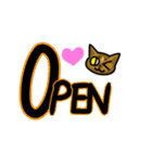 おばけねこスタジオ 日本語スタンプ（個別スタンプ：15）