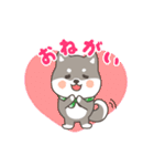 ゆるっとあいさつ黒柴犬！（個別スタンプ：17）