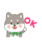 ゆるっとあいさつ黒柴犬！（個別スタンプ：18）