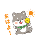 ゆるっとあいさつ黒柴犬！（個別スタンプ：38）