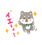 ゆるっとあいさつ黒柴犬！（個別スタンプ：39）
