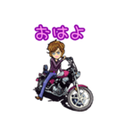 アメリカンバイクガールズ1（個別スタンプ：1）