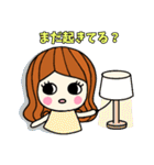 レトロな女の子のスタンプ 2（個別スタンプ：25）