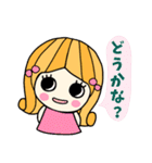 レトロな女の子のスタンプ 2（個別スタンプ：29）