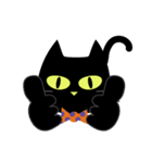 黒猫のハロウィン.（個別スタンプ：19）
