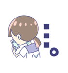 θ系女子。（個別スタンプ：32）
