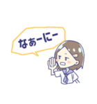 θ系女子。（個別スタンプ：36）