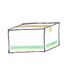 ダンボールスタンプ。（個別スタンプ：1）