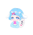 カラー女子（個別スタンプ：1）