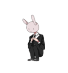 社畜虚無うさぎくん（個別スタンプ：1）