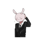 社畜虚無うさぎくん（個別スタンプ：3）