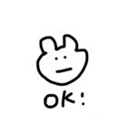 くまとかうさぎとかそこらへん（個別スタンプ：1）