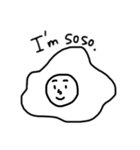 白黒のスタンプ（個別スタンプ：6）