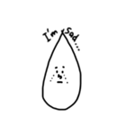 白黒のスタンプ（個別スタンプ：8）