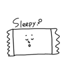 白黒のスタンプ（個別スタンプ：11）