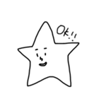 白黒のスタンプ（個別スタンプ：14）
