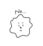 白黒のスタンプ（個別スタンプ：15）