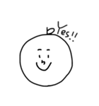 白黒のスタンプ（個別スタンプ：16）