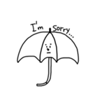 白黒のスタンプ（個別スタンプ：24）