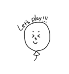 白黒のスタンプ（個別スタンプ：29）