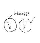 白黒のスタンプ（個別スタンプ：37）