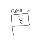 白黒のスタンプ（個別スタンプ：38）