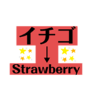 果物(日本語〜英語)（個別スタンプ：7）