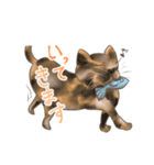 糸目のゆるふわねこちゃん（個別スタンプ：6）