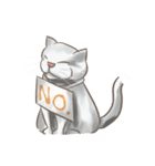 糸目のゆるふわねこちゃん（個別スタンプ：23）
