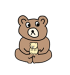 くまの子とぬいぐるみ（個別スタンプ：8）