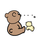 くまの子とぬいぐるみ（個別スタンプ：22）