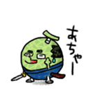 メロン 侍 武士 フルーツ 果物（個別スタンプ：3）