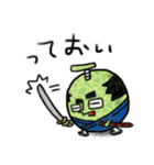 メロン 侍 武士 フルーツ 果物（個別スタンプ：6）