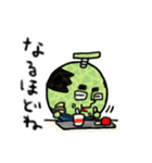 メロン 侍 武士 フルーツ 果物（個別スタンプ：13）