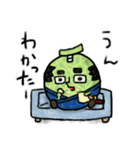 メロン 侍 武士 フルーツ 果物（個別スタンプ：16）