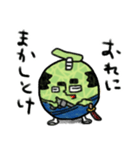 メロン 侍 武士 フルーツ 果物（個別スタンプ：19）