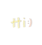 可愛いシンプル 英語スタンプ（個別スタンプ：1）