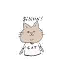 二重アゴの猫たち（個別スタンプ：9）