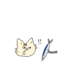 二重アゴの猫たち（個別スタンプ：14）