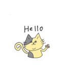 二重アゴの猫たち（個別スタンプ：17）