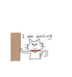 二重アゴの猫たち（個別スタンプ：28）