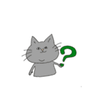 二重アゴの猫たち（個別スタンプ：32）