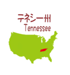 アメリカの地図1（個別スタンプ：21）
