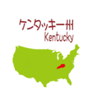 アメリカの地図1（個別スタンプ：22）