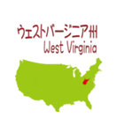 アメリカの地図1（個別スタンプ：24）