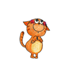 オレンジねこのキッキー（個別スタンプ：2）