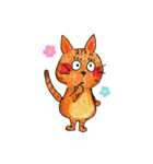 オレンジねこのキッキー（個別スタンプ：6）