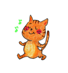 オレンジねこのキッキー（個別スタンプ：9）